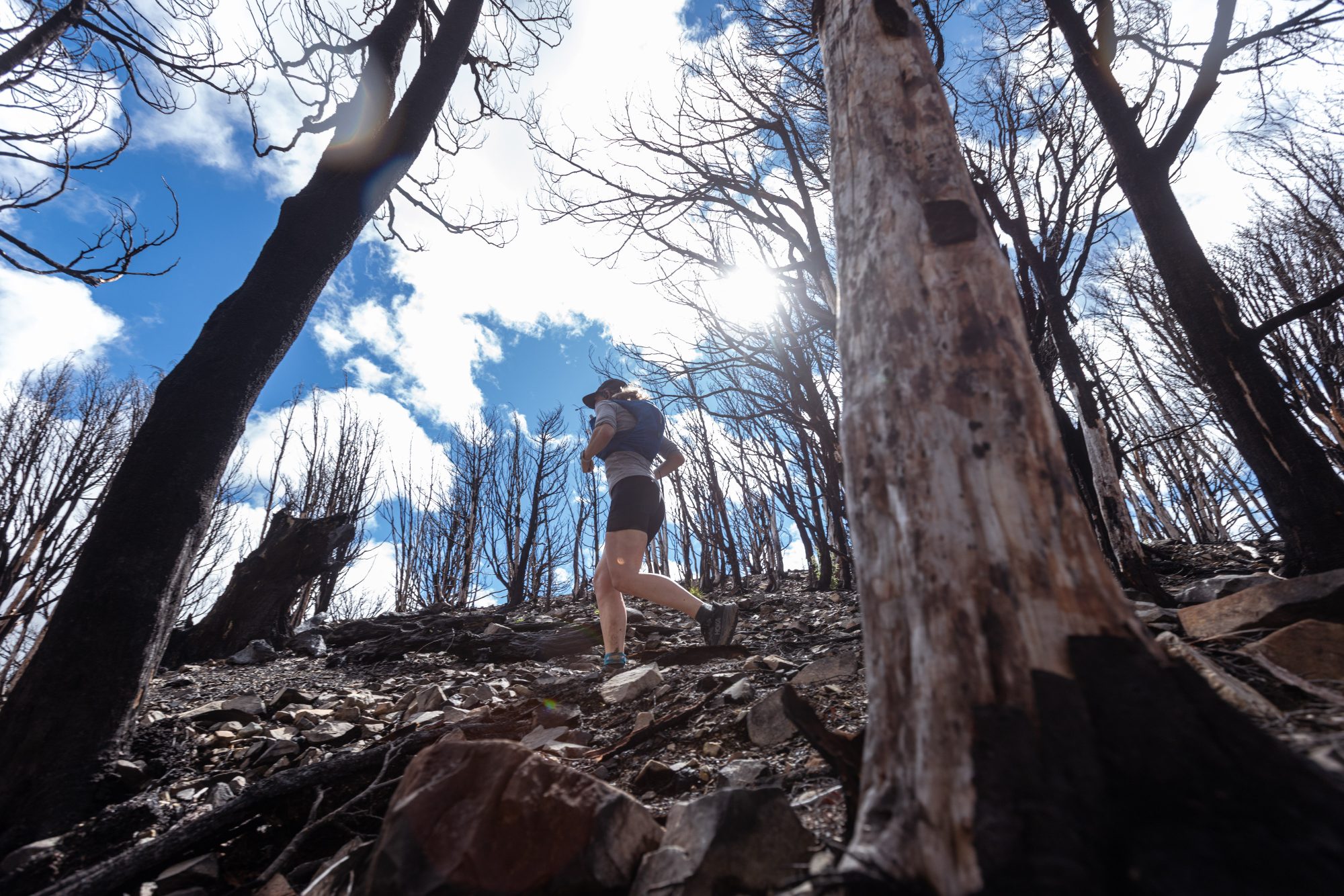 running through the burn